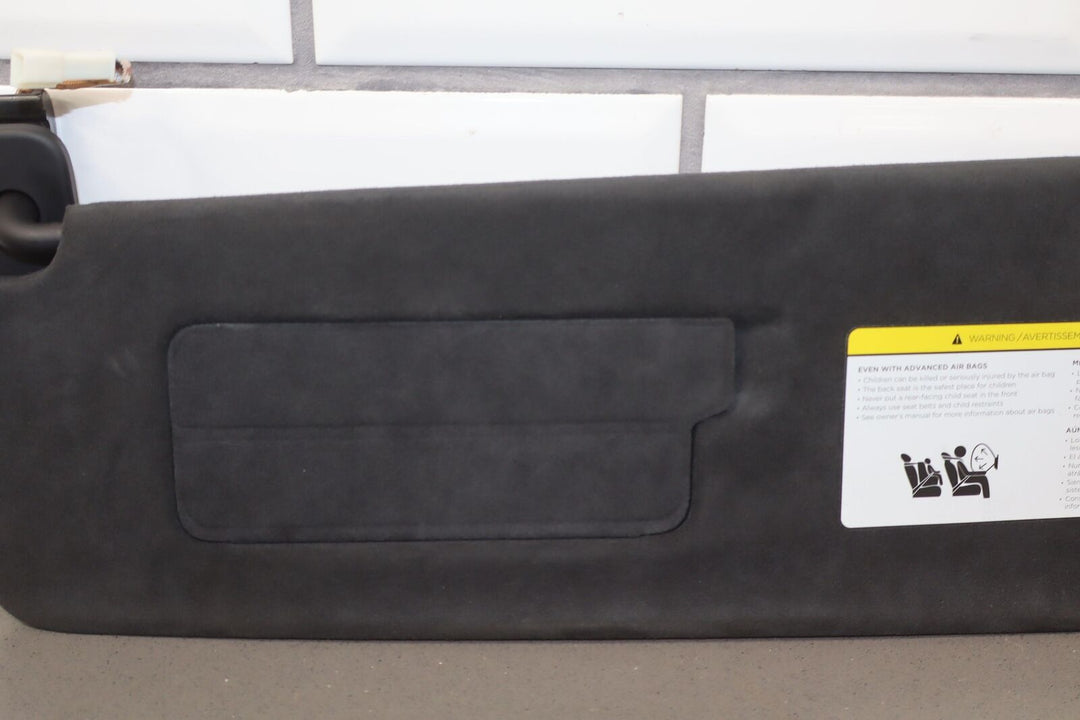 21-23 Tesla Model S Left Driver Side Sun Visor Alcantara Black Suede