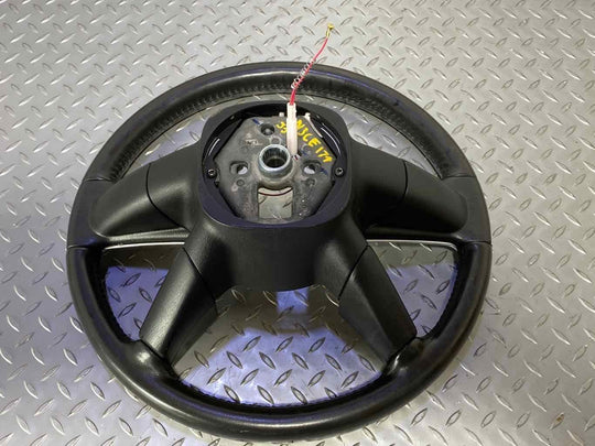 03-06 Chevy SSR Driver Leather Steering Wheel W/Switches (Black/Silver)