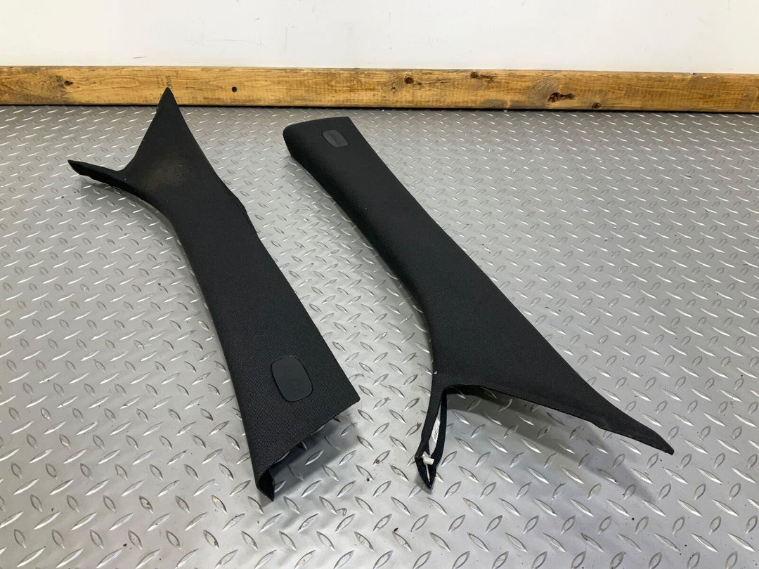 15-20 Mercedes C63s W205 Sedan Pair Left &Right A-Pillar Trim Panels (Black 811)