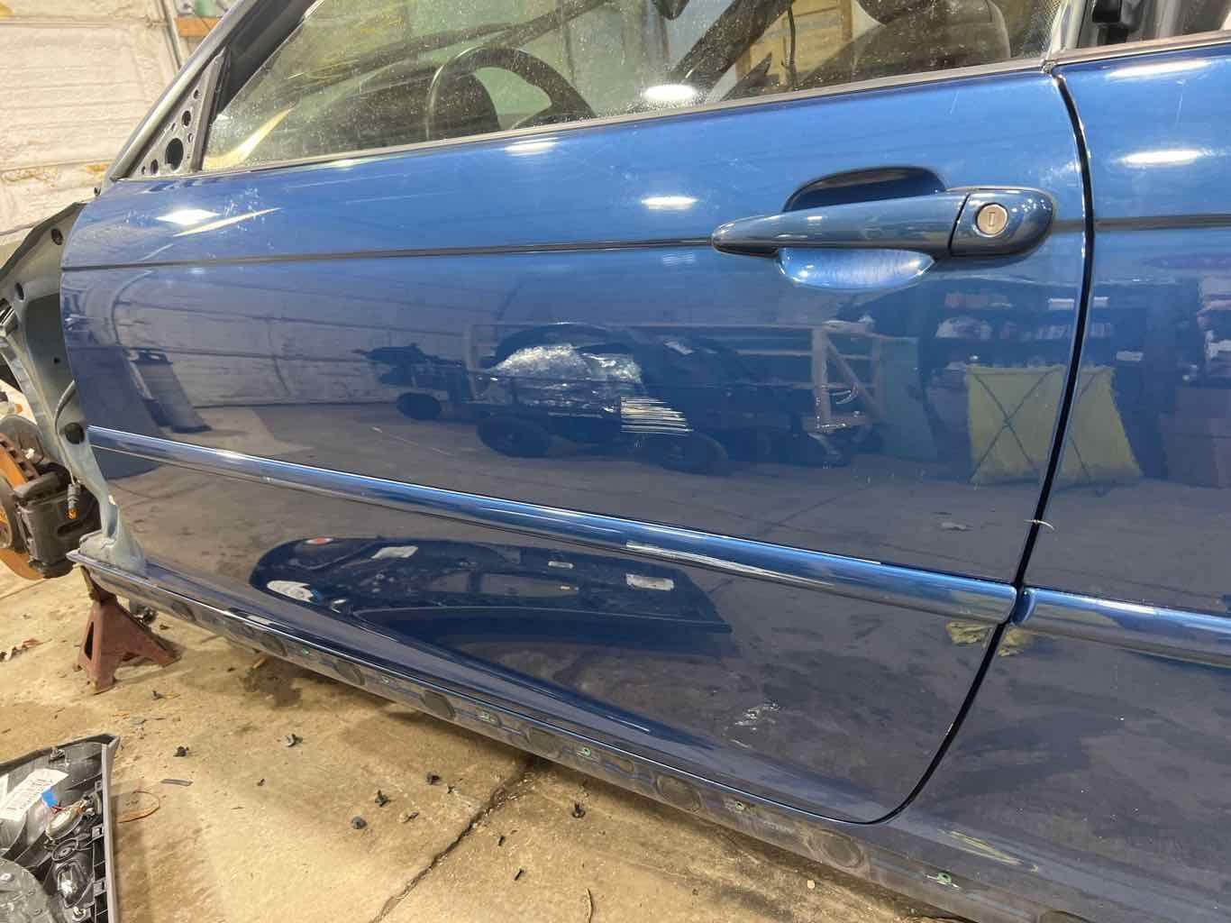 01-06 BMW E46 M3 Convertible Left LH Door W/Glass (Topaz Blue Metallic 364)