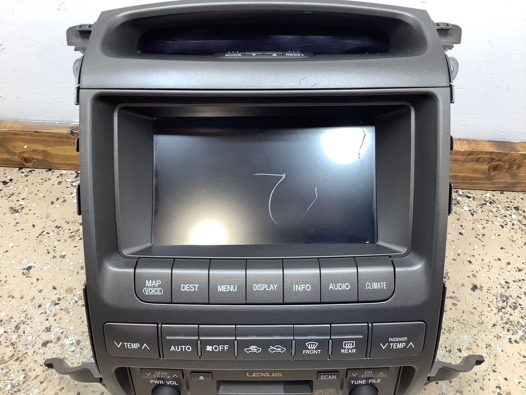 07-09 Lexus GX470 Radio/Info Screen/Climate Control Unit (86120-60820) Scratched