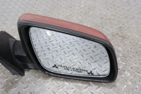 08-14 Mitsubishi Lancer EVO X Right Door Mirror (Rally Red P26) Power Tested