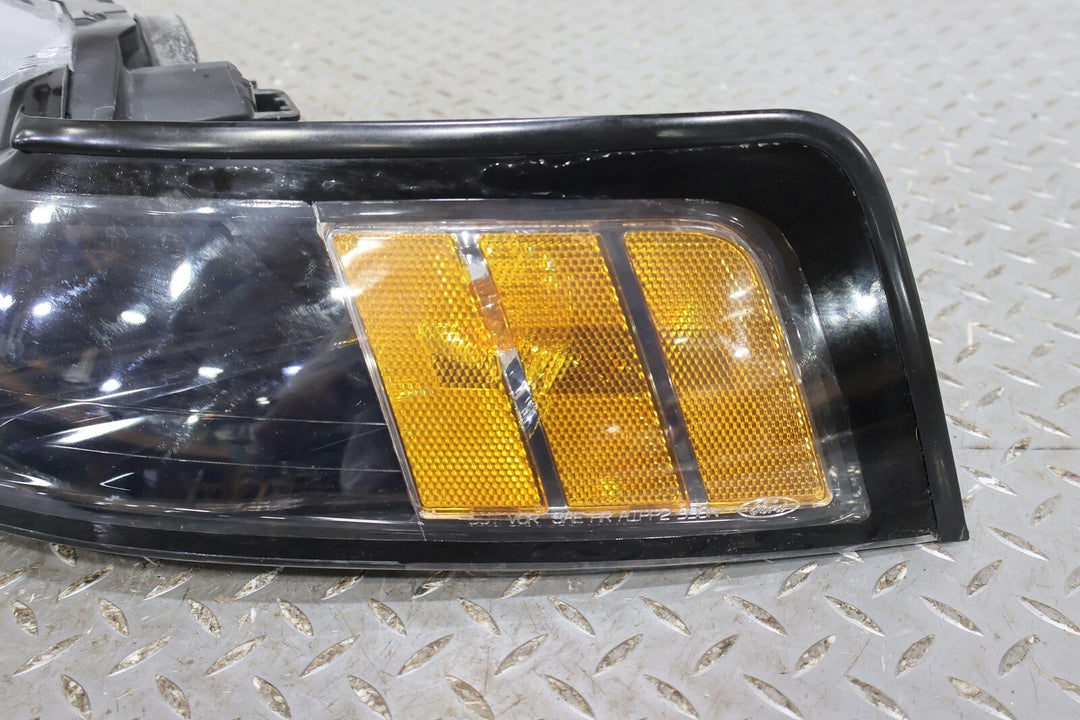 99-04 Ford Mustang OEM Left LH Driver Headlight Lamp (Black Housing) See Photos