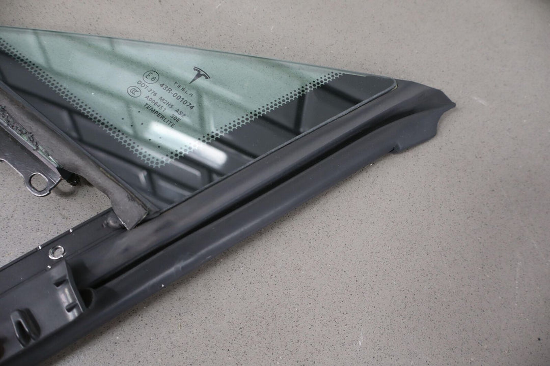 2012-2020 Tesla Model S Driver Left Front Vent Glass/Window OEM