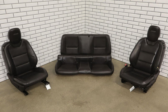 2010 Chevy Camaro SS Black Leather Bucket Power Heated Seat Set Tested See Photo