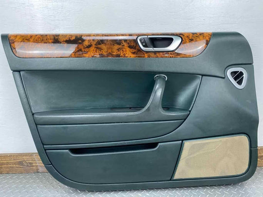 06-12 Bentley Flying Spur Front Left LH Interior Door Trim Panel (Spruce/Ochre)