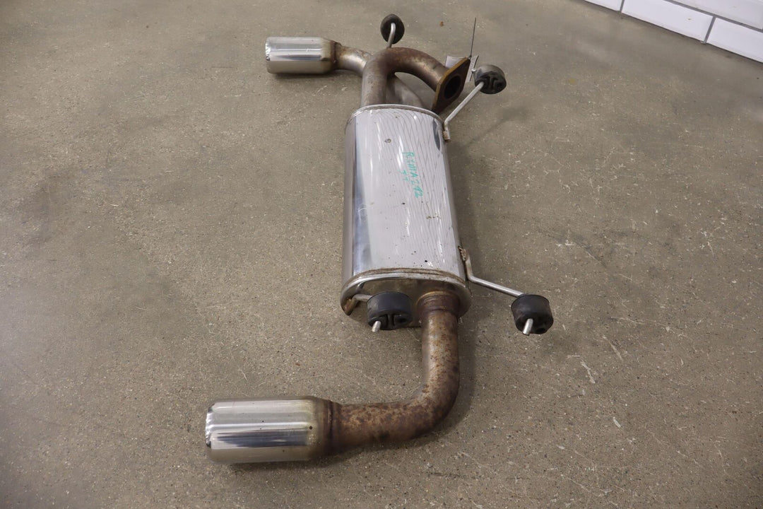 99-00 Mazda Miata NB Base Model Manual Transmission Dual Exit Muffler Chrome Tip