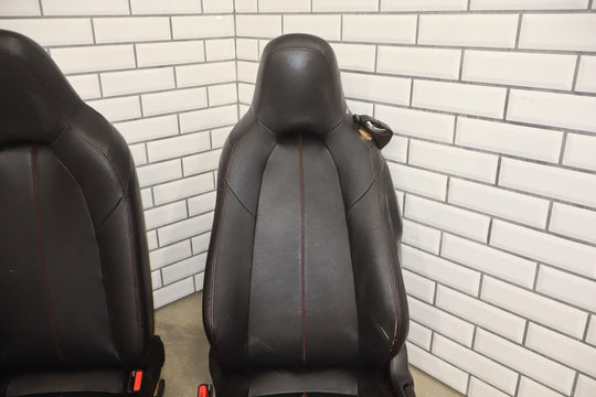 2016-2019 Mazda Miata ND Pair LH&RH Leather OEM Seats (Black/Red Stitch) Damages