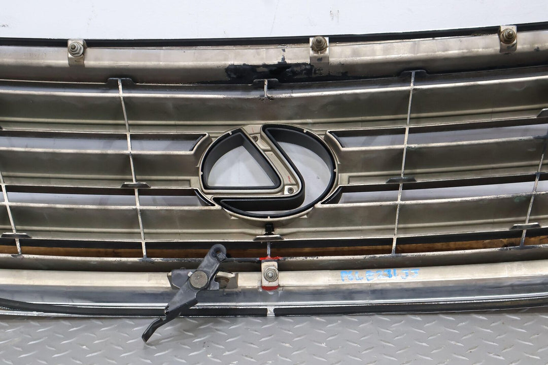 03-12 Lexus GX470 Front Upper Hood Grille (Weathered) OEM (5 Tabs Repaired)