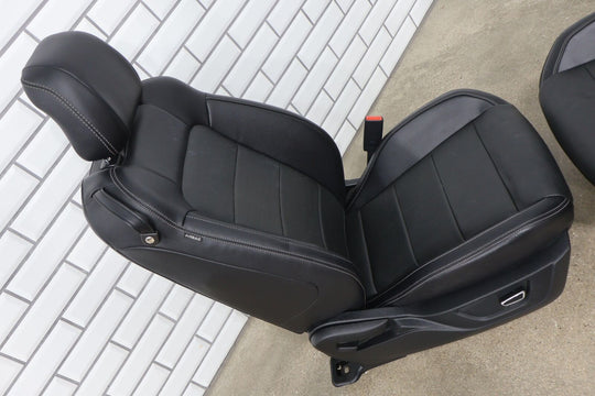 15-17 Ford Mustang GT Coupe Heated/Cooled Leather Seats Set (Ebony) Blown Bags