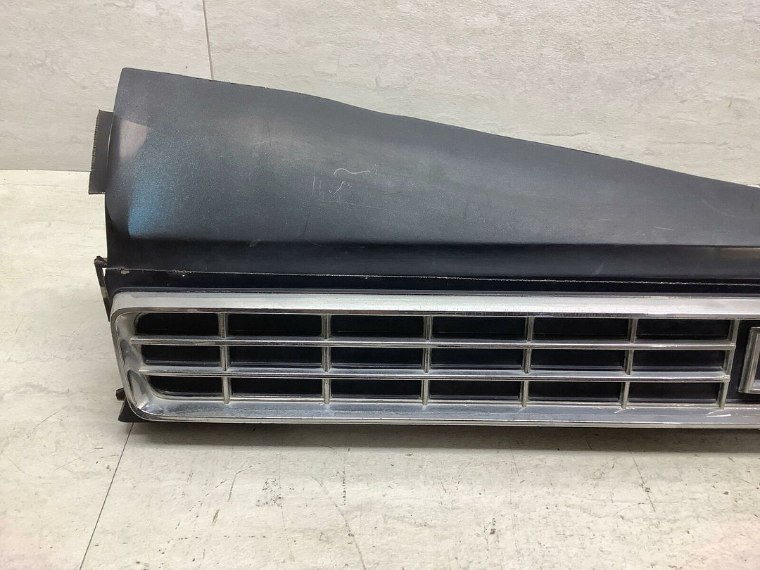 1973 Ford LTD Galaxie 500 Rear Tail Finish Panel - Black W/ Chrome Trim