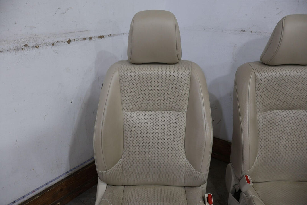 10-13 Lexus GX460 Pair LH&RH Front Leather Bucket Seats (Ecru LA00) Mild Wear