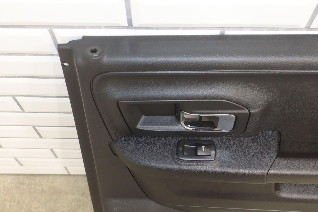 2013-2018 Ram 1500 Quad Cab Right Rear Interior Door Trim Panel (Black X9)