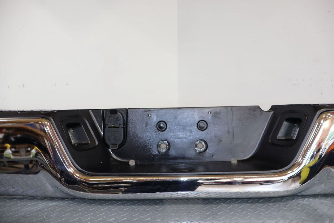 09-18 Ram 1500 Rear Step Bumper W/ Dual Exhaust (Chrome) Heavy Dents/Scrapes