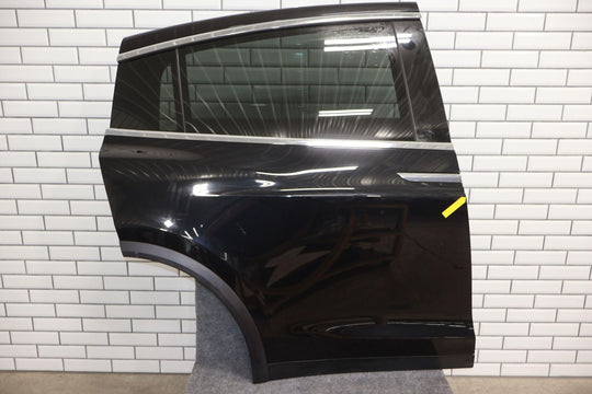 16-20 Tesla Model X Rear Right RH Falcon Door W/ Glass (Obsidian Black PMBL)