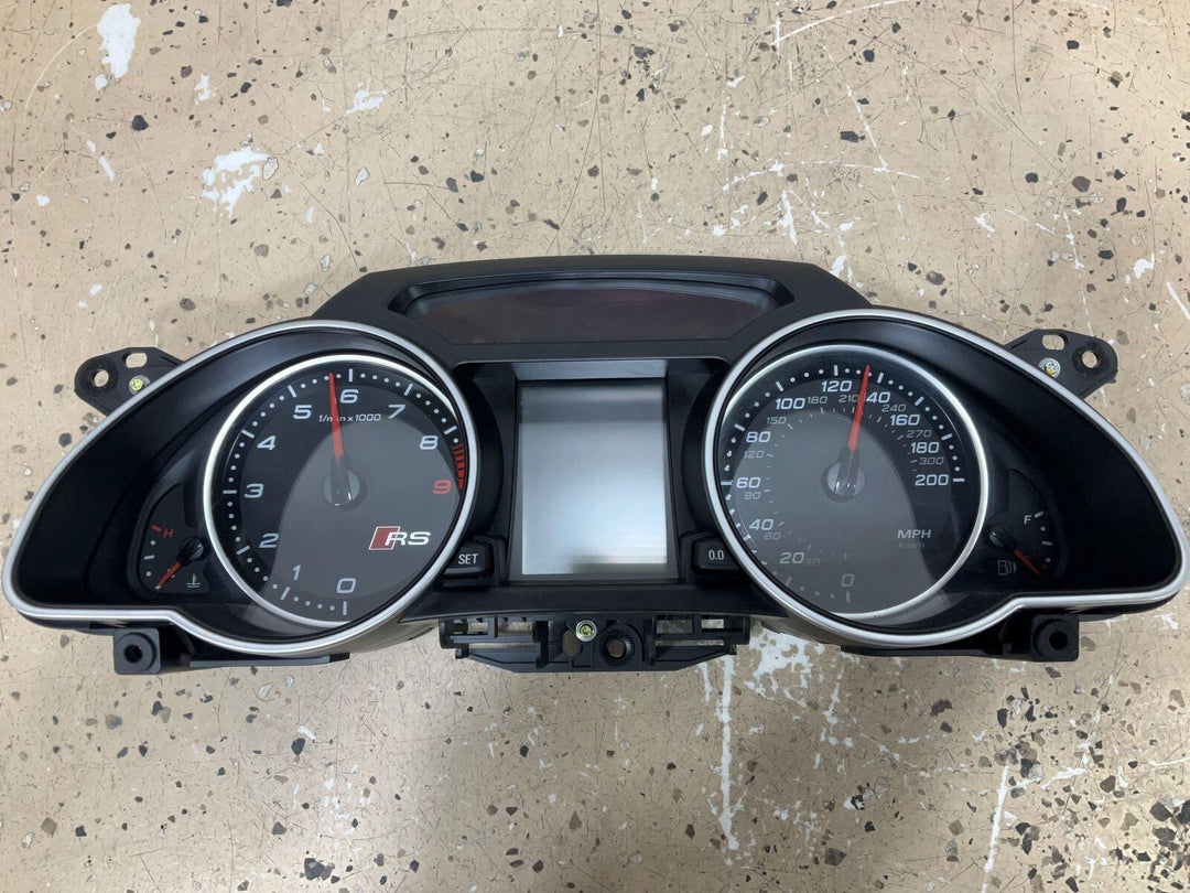 13-15 Audi RS5 Speedometer Gauge Cluster OEM (200MPH 72K) Tested See Notes