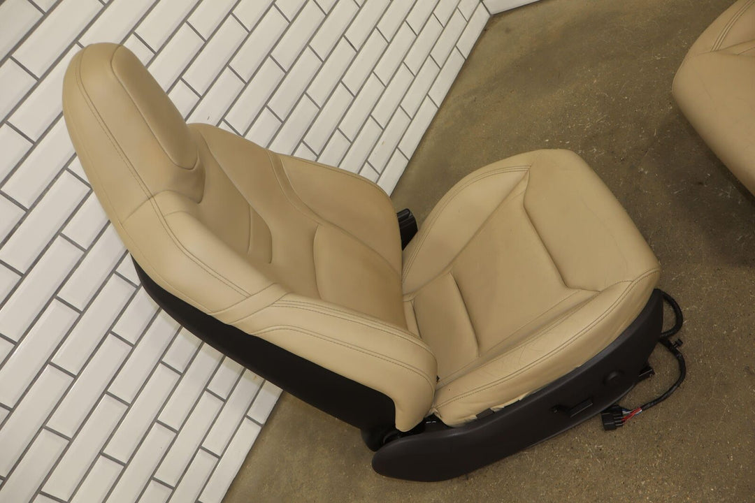 2016 Tesla Model S Gen 3 Seat Set (Front/Rear) Tan Leather