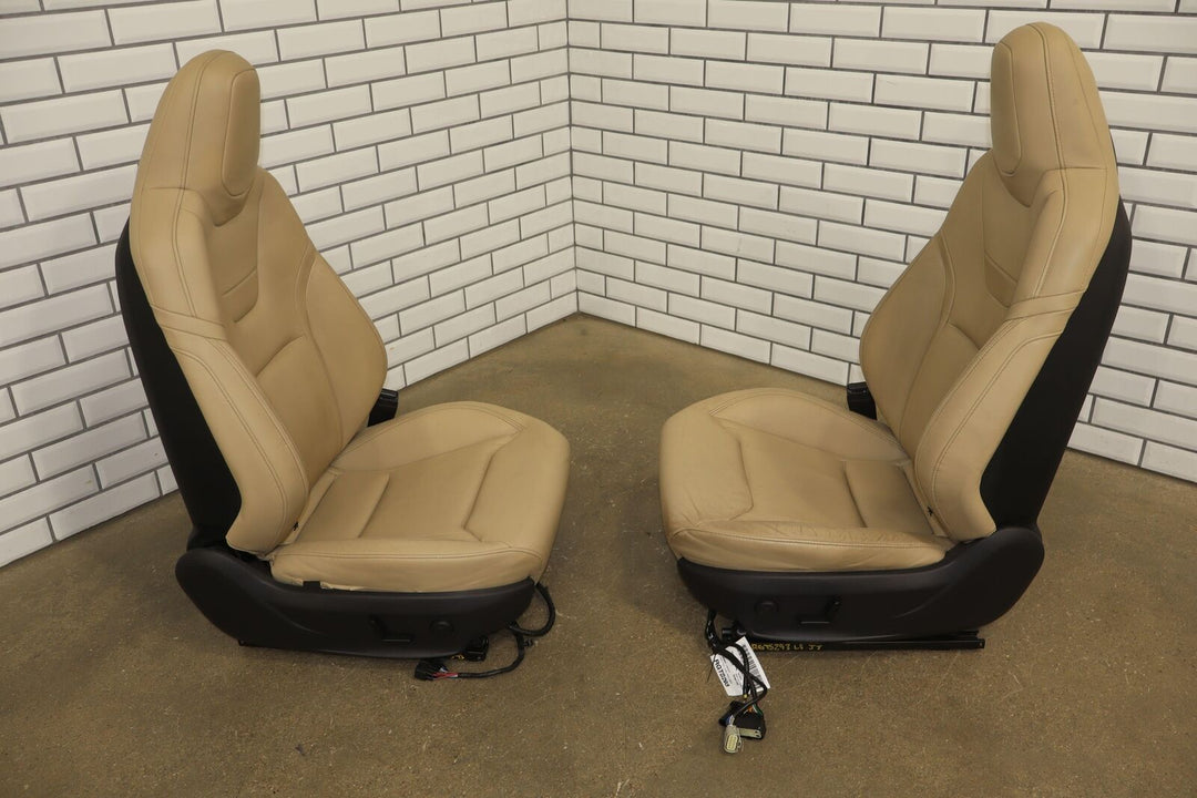 2016 Tesla Model S Gen 3 Seat Set (Front/Rear) Tan Leather