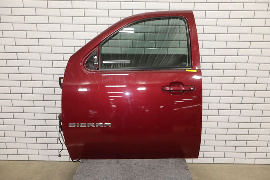 07-11 GMC Sierra Crew Cab Driver Left Front Door (Repaint Red)