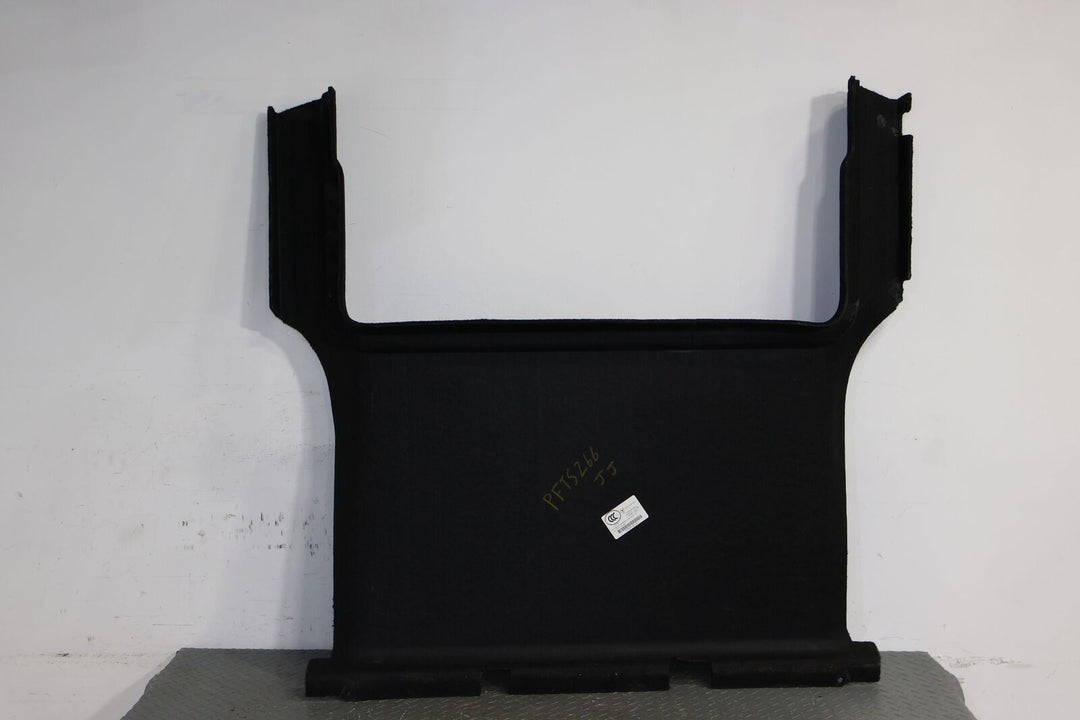 12-15 Tesla Model Rear Interior Trunk Floor Carpeting (Black BLK) Minor Wear