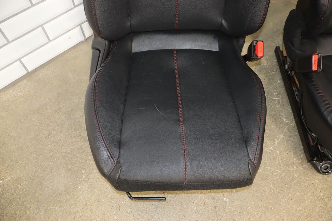 2016-2019 Mazda Miata ND Pair LH&RH Leather OEM Seats (Black/Red Stitch) Damages