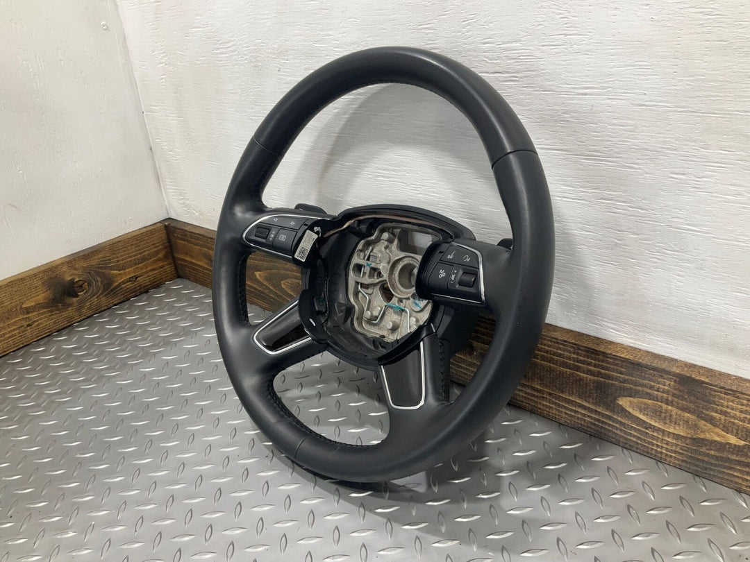 13-14 Audi S8 Leather Steering Wheel (Black FZ) With Lane Change (See Notes)