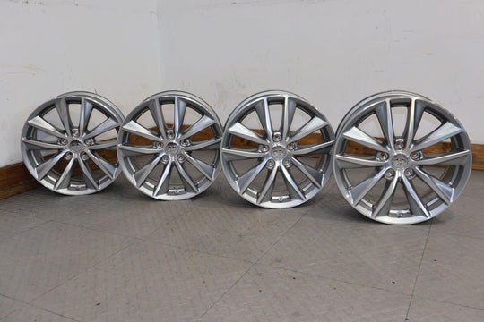 14-17 Infiniti Q50 17X7.5 OEM 5 V Spoke Wheels Set of 4 (Painted Silver)