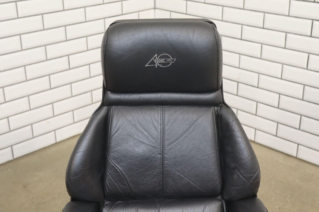 92-93 Corvette Left Driver Power Leather Bucket Seat Tested