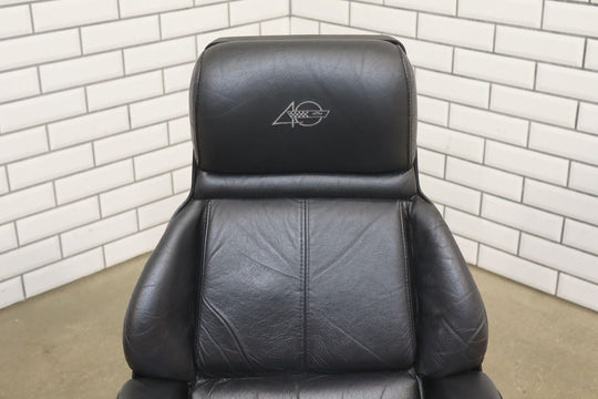 92-93 Corvette Left Driver Power Leather Bucket Seat Tested