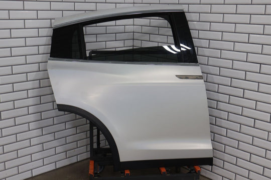 2016-2020 Tesla Model X Rear Right Falcon Door W/ Glass (Wrap Over Pearl White)