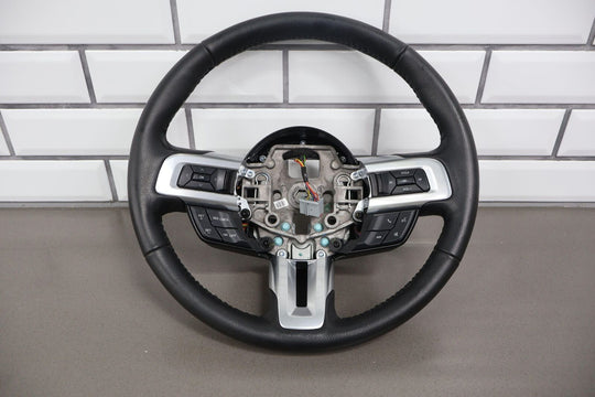 15-17 Ford Mustang GT Leather Steering Wheel (Ebony 41) Manual Trans Mild Wear