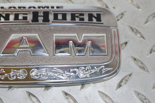 11-18 Ram 1500 Laramie Longhorn Chrome Rear Tailgate Emblem Badge Nameplate