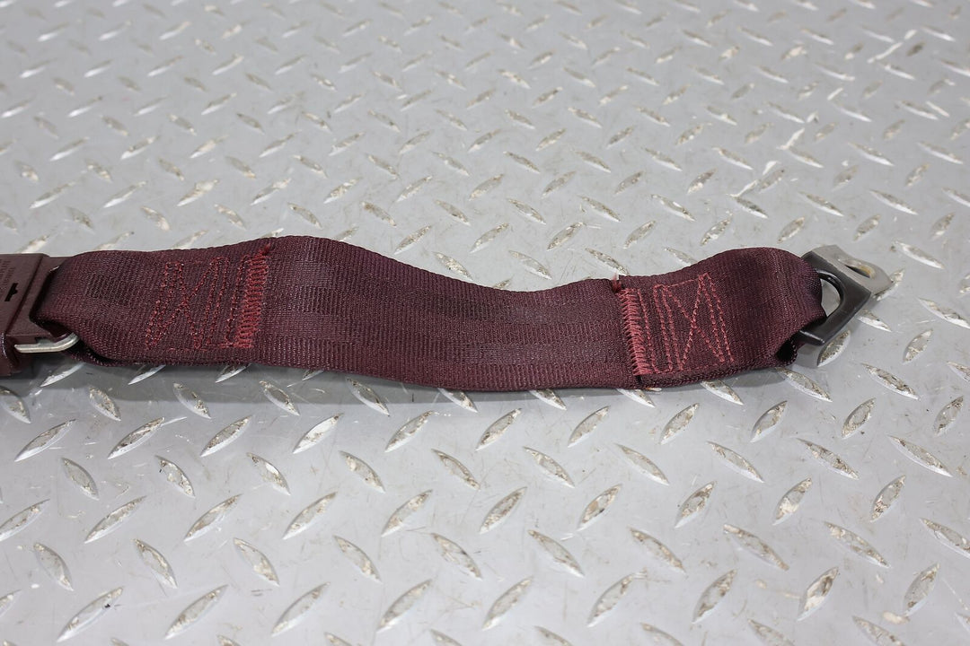 86-88 Chevy Monte Carlo Rear Left LH Seat Belt Retractor & Buckle (Maroon 79U)