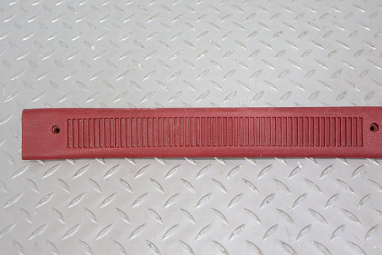 89-93 Ford Mustang Convertible Interior Door Sill Entry Plates (Red)