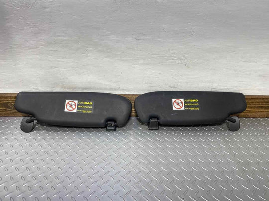 06-08 Porsche 911 997 Carrera Coupe Pair Left & Right Sun Visors (Black)