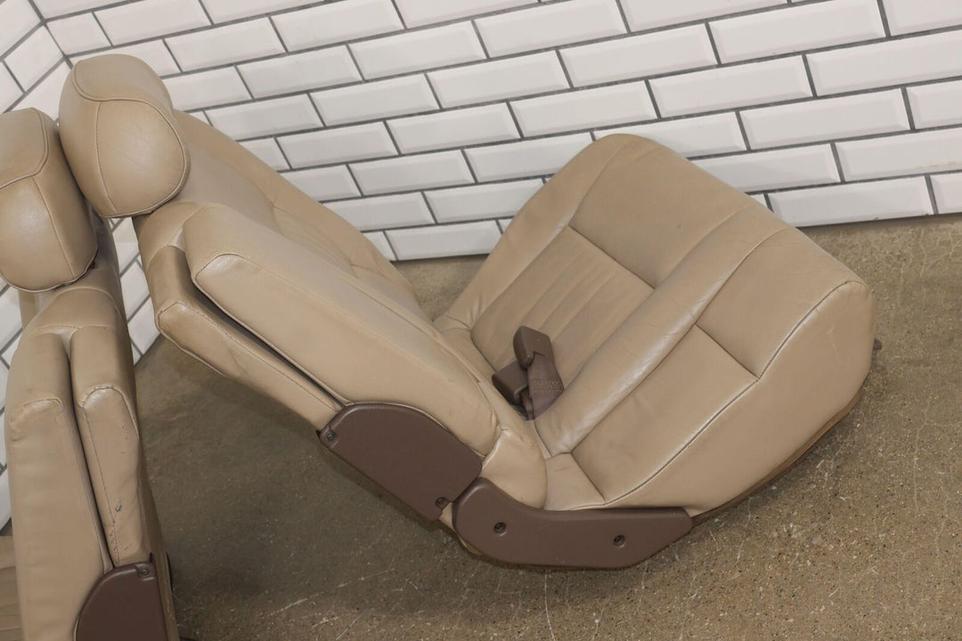 1996-1997 Lexus LX450 Land Cruiser Pair Rear 2nd Row Leather Seats (Beige LC43)