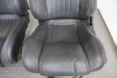 1996 Pontiac Firebird Trans AM Leather Seat Set Front&Rear (Graphite) Cracking