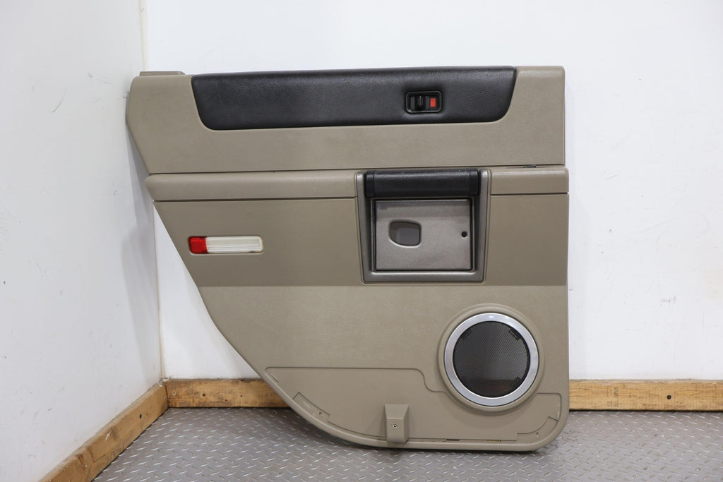 03-04 Hummer H2 Left LH Rear Leather Door Trim Panel (Light Wheat