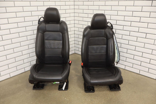 2018 Ford Mustang Convertible Black Leather Heated/Ventilated Seat Set