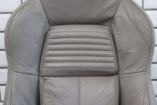 94-96 Chevy C4 Corvette Left Seat Back Cushion & Leather Skin Cover (Light Gray)