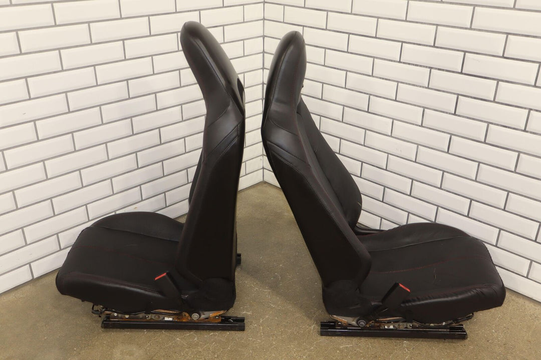 2016-2019 Mazda Miata ND Pair LH&RH Leather OEM Seats (Black/Red Stitch) Damages