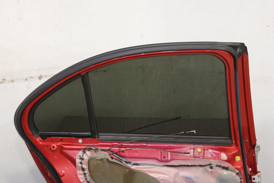 08-15 Mitsubishi Lancer EVO X Rear Left Door W/Glass (Rally Red P26) See Photos