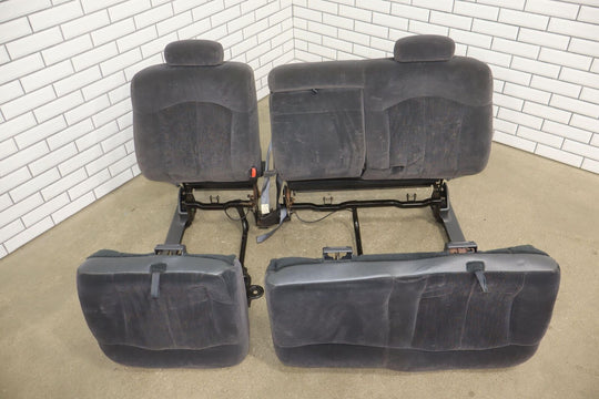 01-02 Chevy GMC 2500HD Crew Cab Cloth Bench Rear Seat (Graphite 12D)