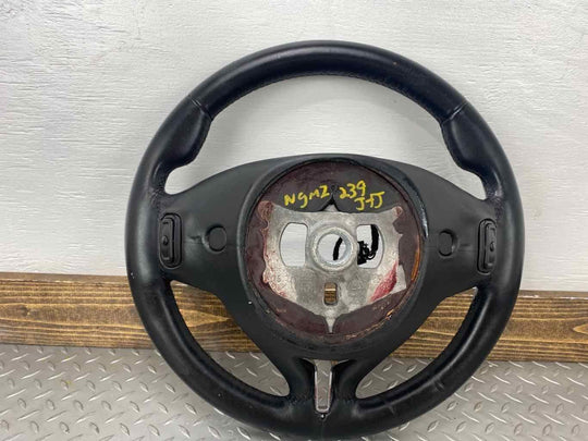 14-17 Maserati Ghibli Leather Steering Wheel W/ Switches (Black/Silver Trim)