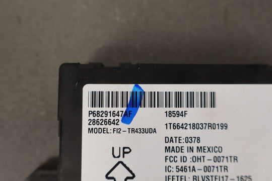 2019 Ram 1500 OEM Keyless Entry Wireless Control Moudle (68291647AG)