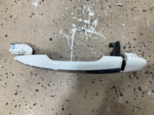 14-19 Infiniti Q50 Rear Left LH Outer Exterior Door Handle (Pure White QAW)