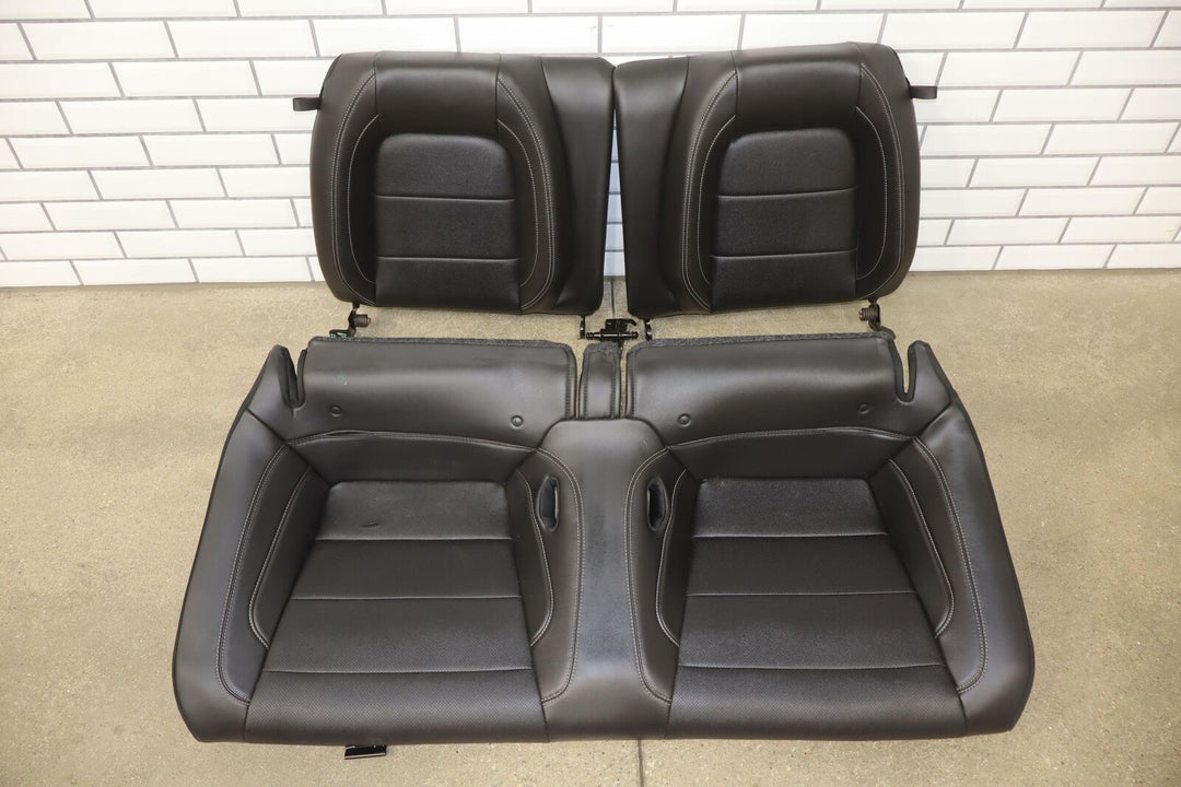 2015-2017 Ford Mustang GT Leather Heated/Ventilated Seat Set (Front/Rear) Black