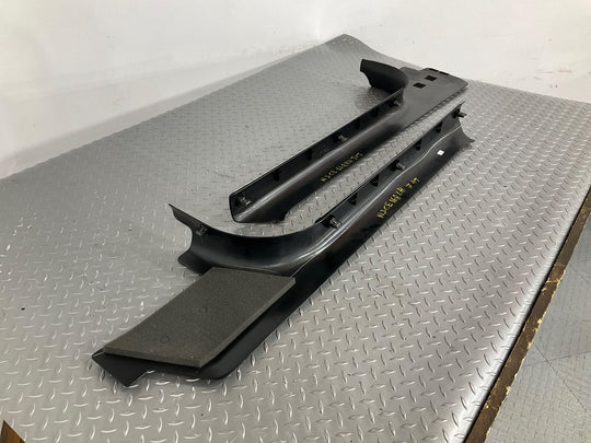 97-04 Chevy Corvette C5 Pair LH & RH Door Entry Sill Plates (Black 19i&Aluminum)