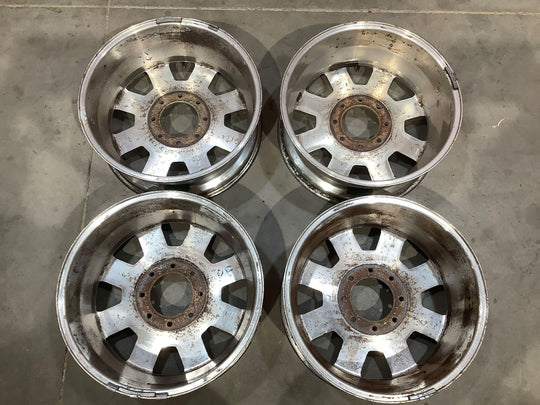 08-10 Ford F250 F350 SRW 20x8" Aluminum Wheels - 3 Tan Painted Inlay 1 Chrome