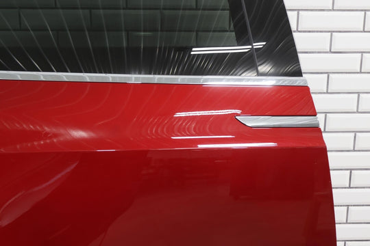 16-20 Tesla Model X Rear Right RH Falcon Door W/ Glass (Red Multi-Coat RED)